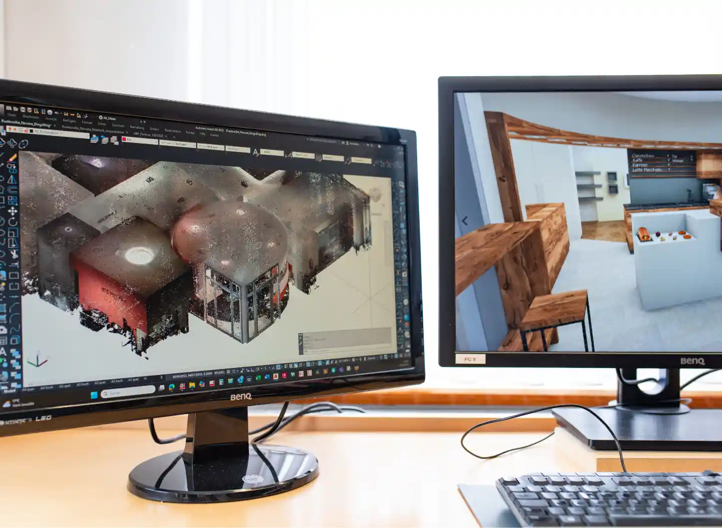 Planung am Bildschirm: Konstruktion und 3D-Ansicht eines Raums